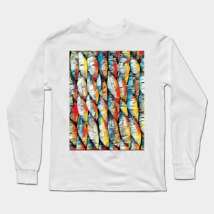 Oil Weaving Long Sleeve T-Shirt